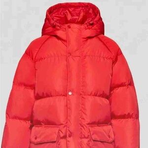 Aritzia Women's Red Puffer Jacket